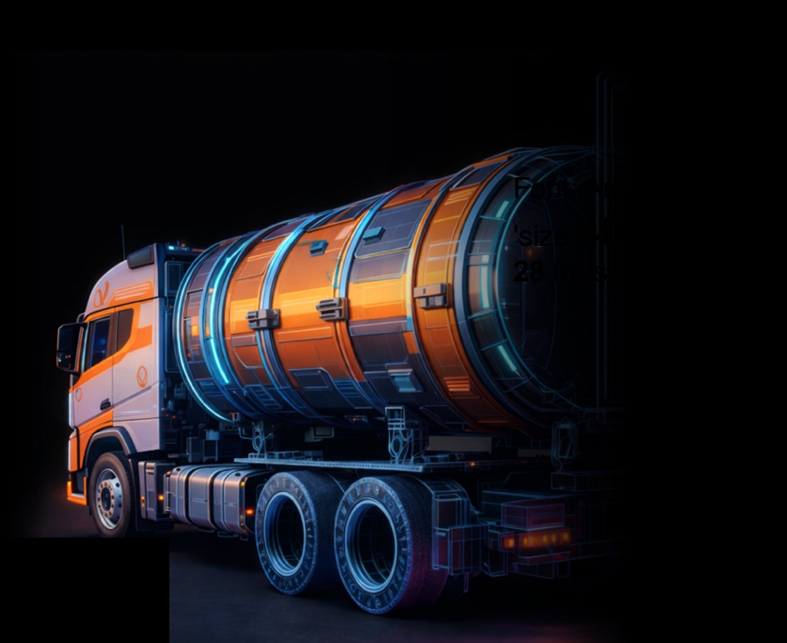 B4E Logistics — a commodity tanker rendered with on-chain, IIoT-verified data tracking.